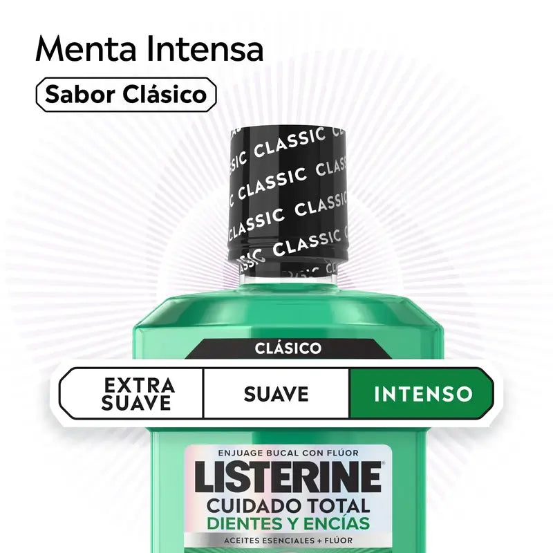 Rince-bouche Listerine pour la protection des dents et des gencives Menthe fraîche, 1L