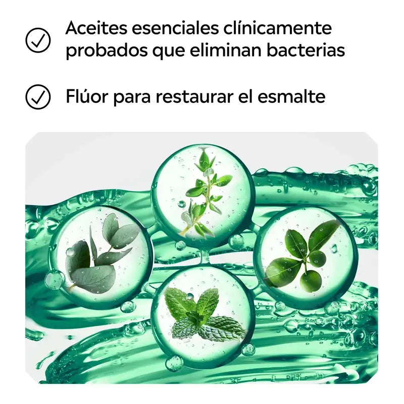 Rince-bouche Listerine pour la protection des dents et des gencives Menthe fraîche, 1L