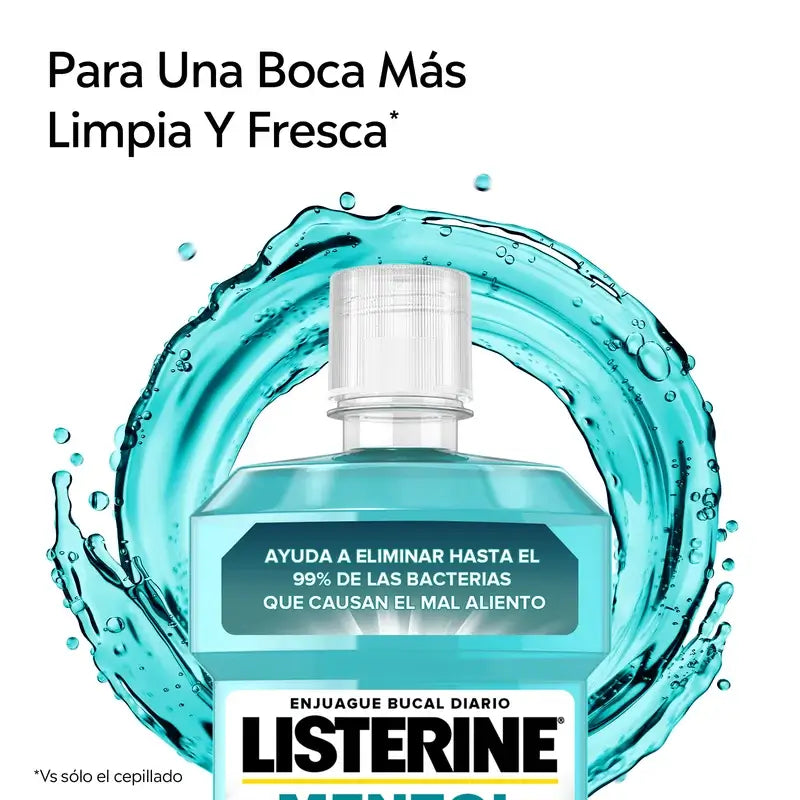 LISTERINE Bain de bouche au menthol, 500 ml