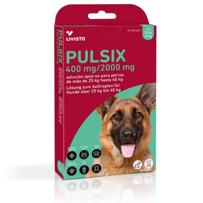 Livisto Pulsix 25-40 kg, 4 pipettes