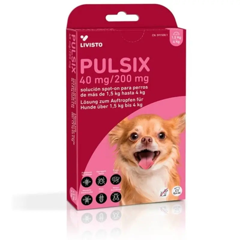 Livisto Pulsix < 4 kg, 4 pipettes