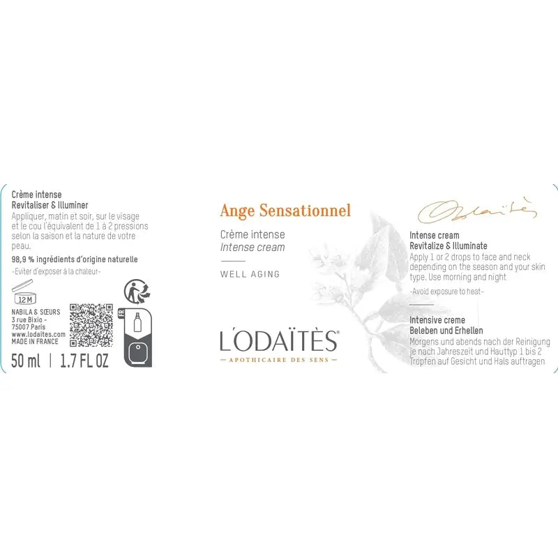 L'Odaïtès Facial Ange Sensationnel - Crème Intense , 50 ml
