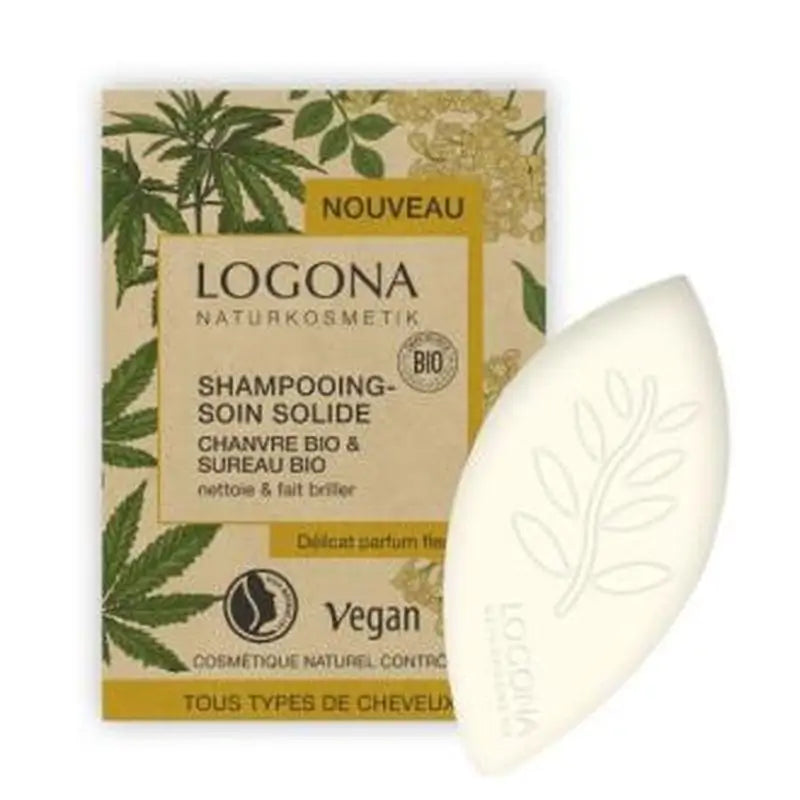 Logona Hemp & Elderberry Solid Shampoo 67Gr.