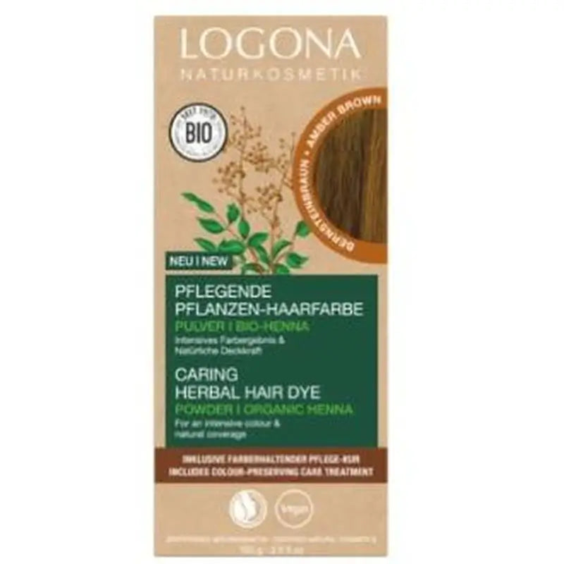 Logona Hazelnut-Amber Vegetable Colouring 060 100Gr.