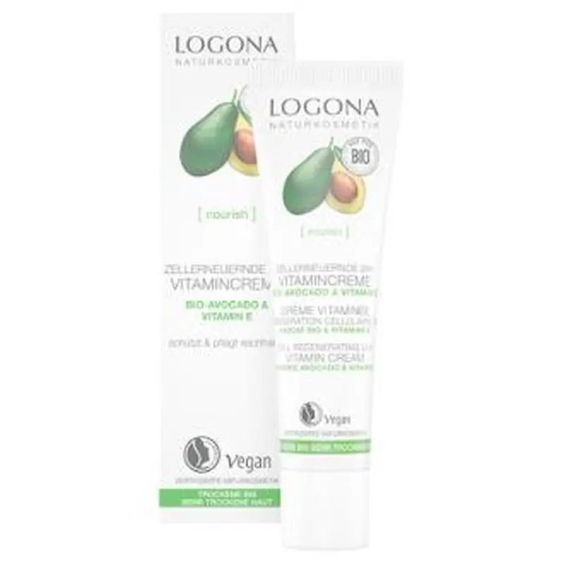 Logona Regenerating Vitamin Cream 24H Avocado 30Ml.