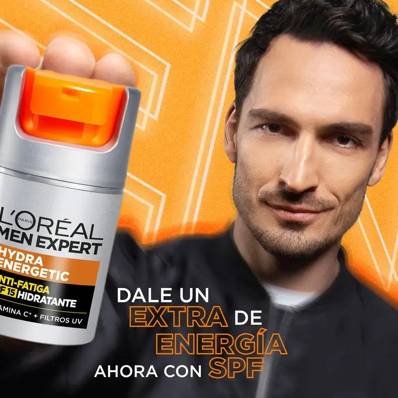 L'Oréal Paris Men Expert Hydra Enegertic 24H Anti-Fatigue Crème Hydratante avec Spf15