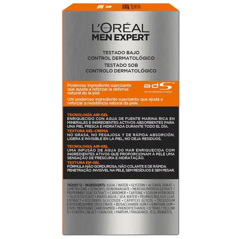 L'Oréal Paris Men Expert Hydra Energetic Crème Hydratante Anti-Rides pour Homme 50 Ml