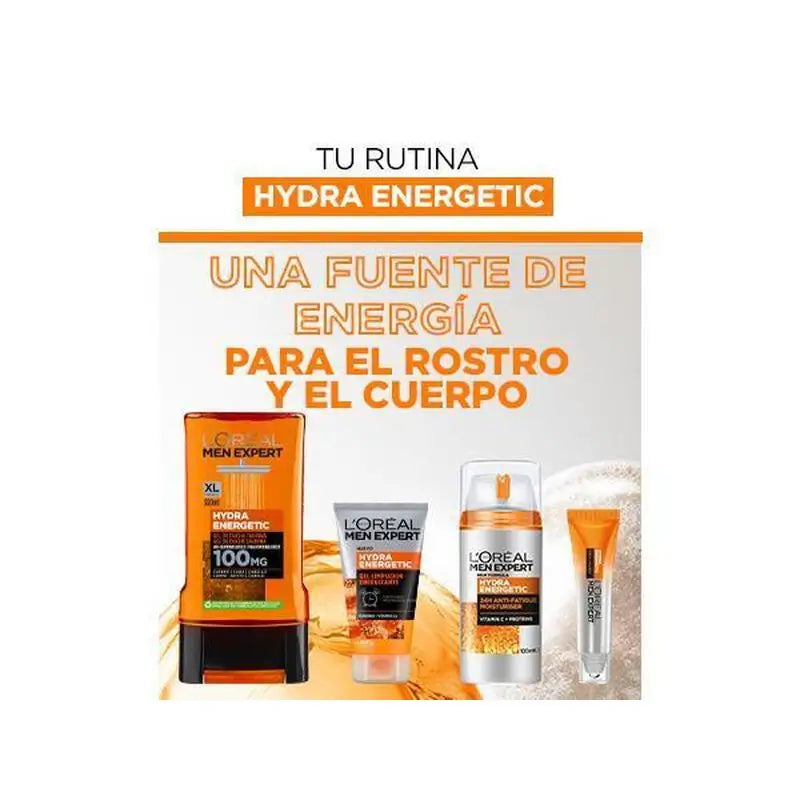 L'Oréal Paris Men Expert Hydra Energetic 24H Anti-Fatigue Crème Hydratante pour Homme à la Vitamine C et aux Protéines - 50 Ml