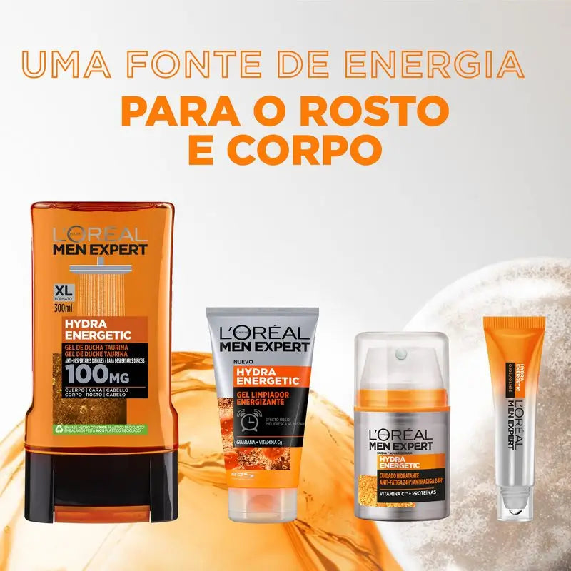 L'Oréal Paris Men Expert Hydra Energetic Roll-On Eyes Ice Effect Anti-Bags & Anti-Cernes Pour Homme - 10 Ml
