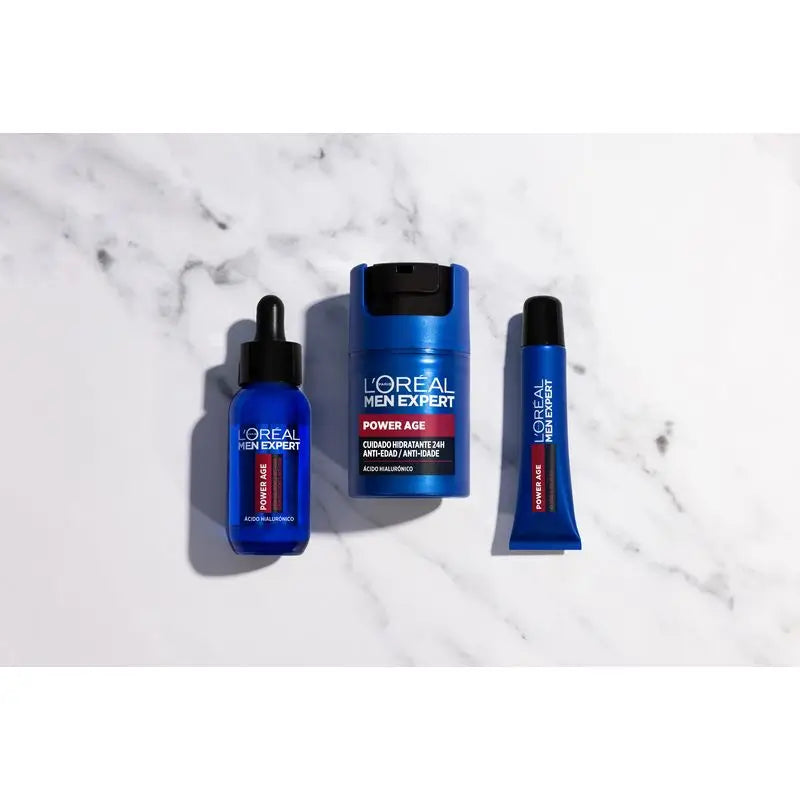 L'Oréal Paris Men Expert Power Age Serum : Anti-âge avec acide hyaluronique, réduit les rides