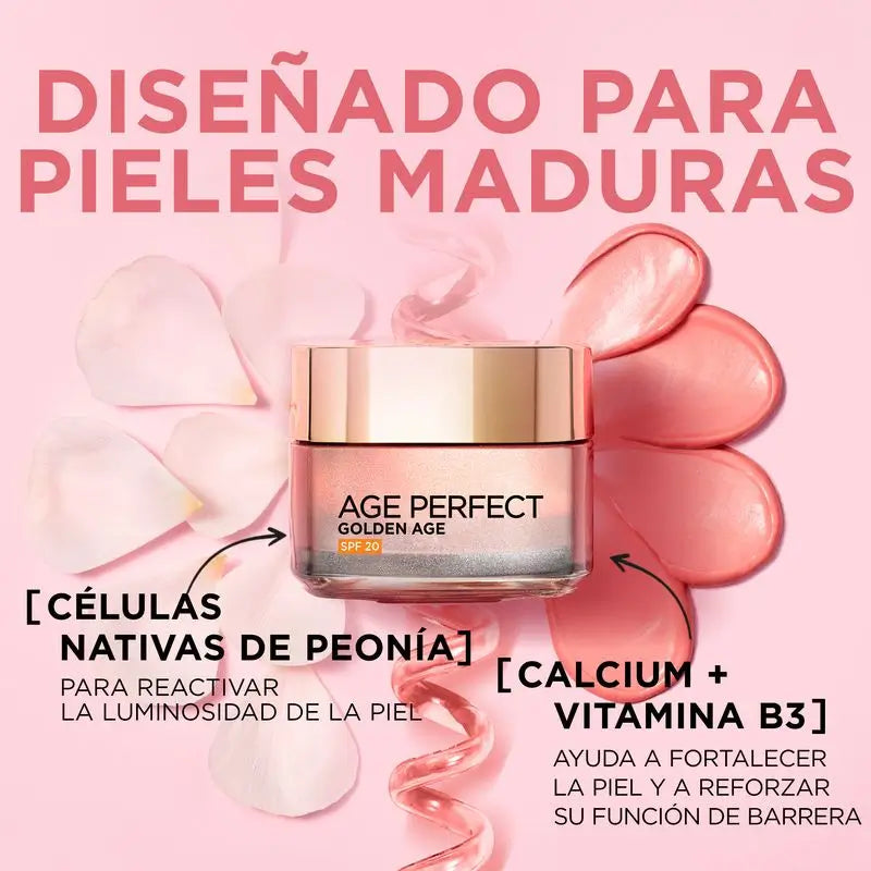 L'Oréal Paris Age Perfect Golden Age Sun Protection Day Cream Spf 20 Peaux matures et ternes