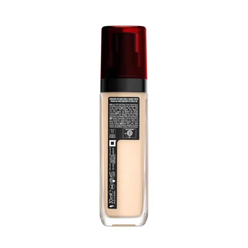 L'Oréal Paris Fond de teint Infaillible 32H Freshwear 30Ml Teinte 015