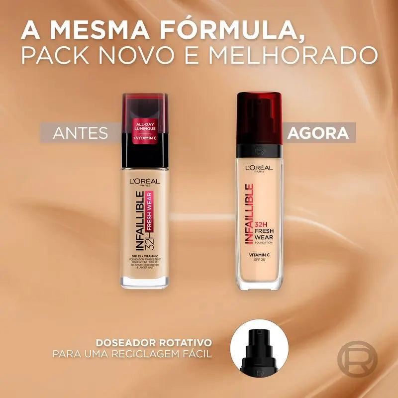 L'Oréal Paris Fond de teint Infaillible 32H Freshwear 30Ml Shade 140