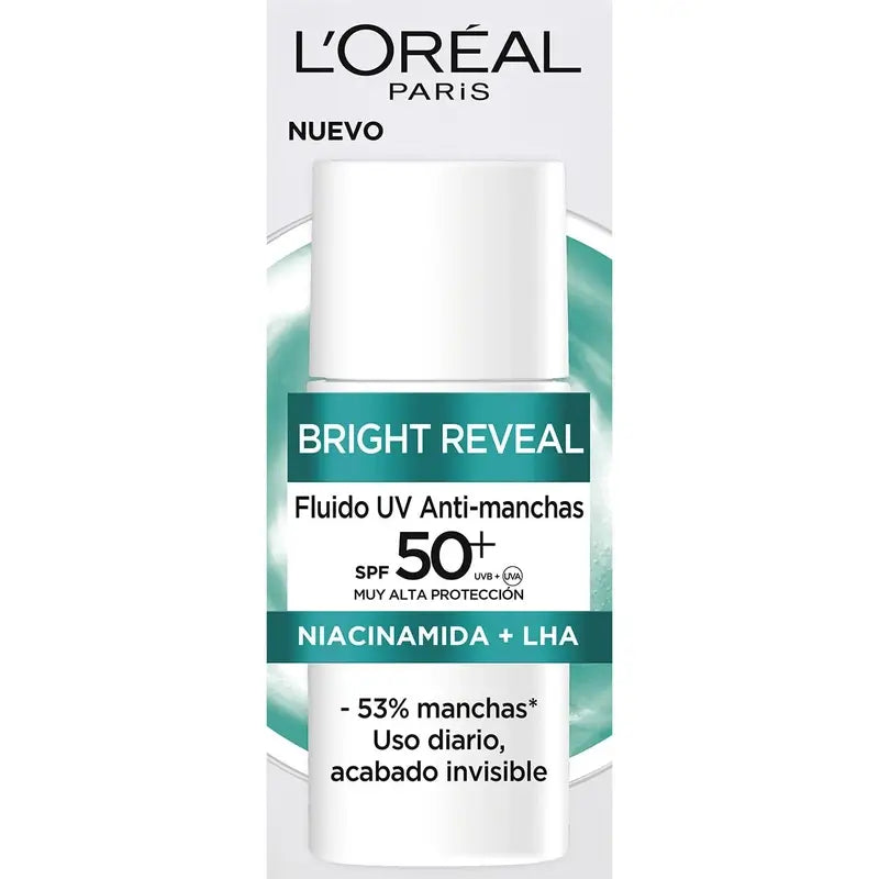L'Oréal Paris Bright Reveal Anti-Blemish Moisturising Fluid With Uv Filter Spf50+ And Niacinamide