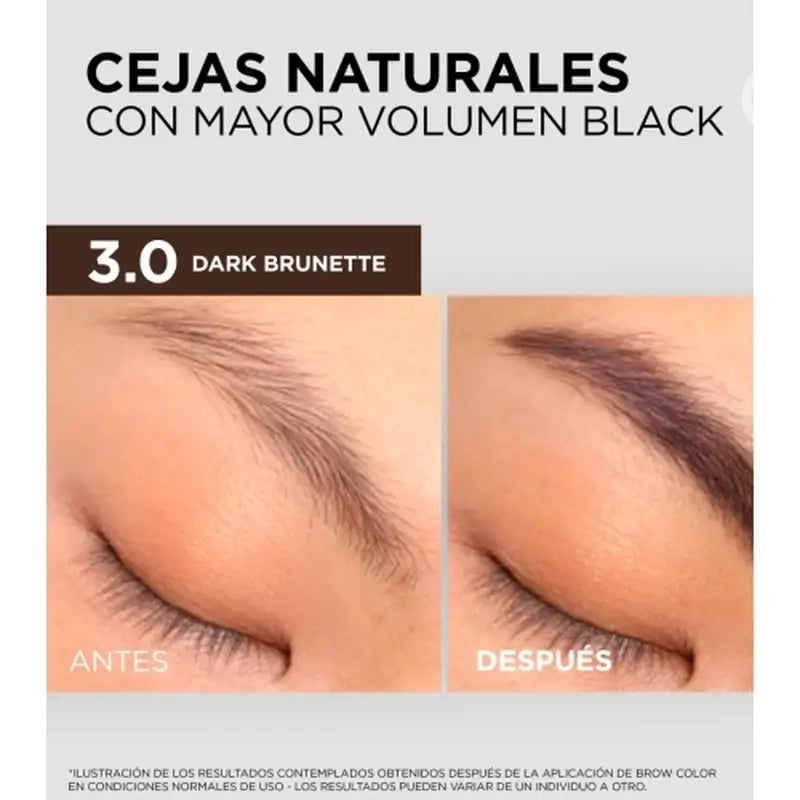 L'Oréal Paris Brow Colour Couleur de sourcils semi-permanente 3.0 Brun foncé