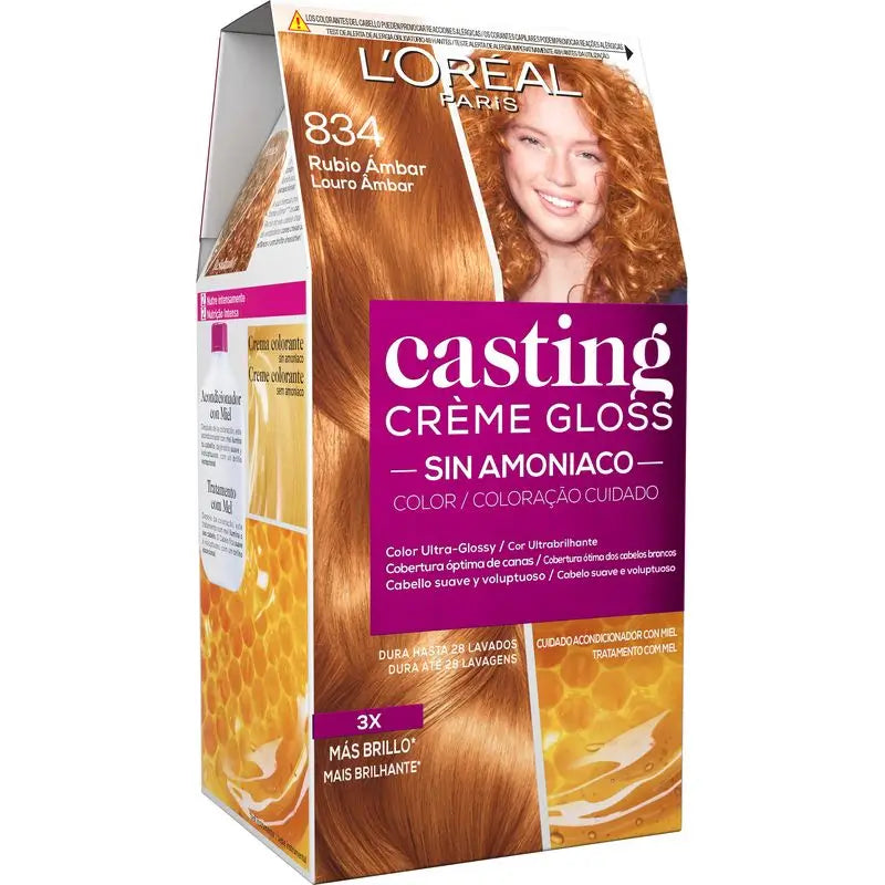 L'Oréal Paris Casting Creme Gloss Colour Bath 834 Amber Blonde