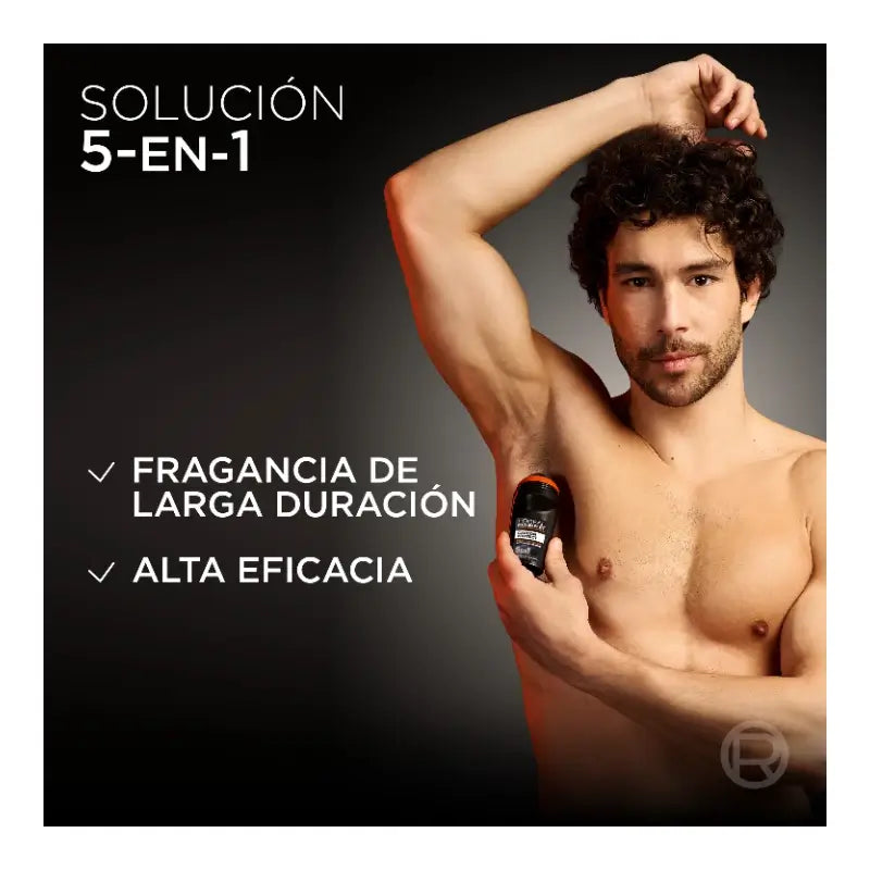 L'Oréal Paris Déodorant Roll-On, Protection Totale 48H, Pour Homme, 50 ml