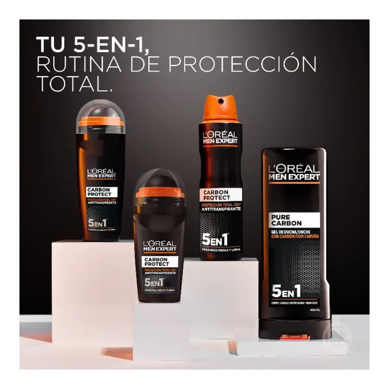 L'Oréal Paris Déodorant Roll-On, Protection Totale 48H, Pour Homme, 50 ml