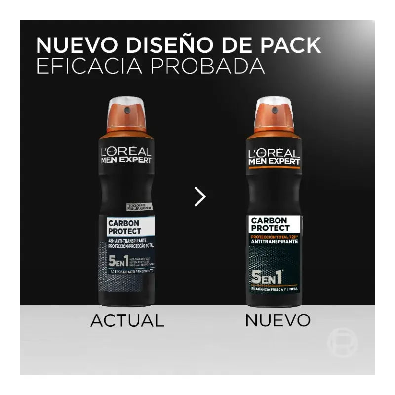 L'Oréal Paris Déodorant Spray, Protection Totale 48H, Pour Homme, 150 ml