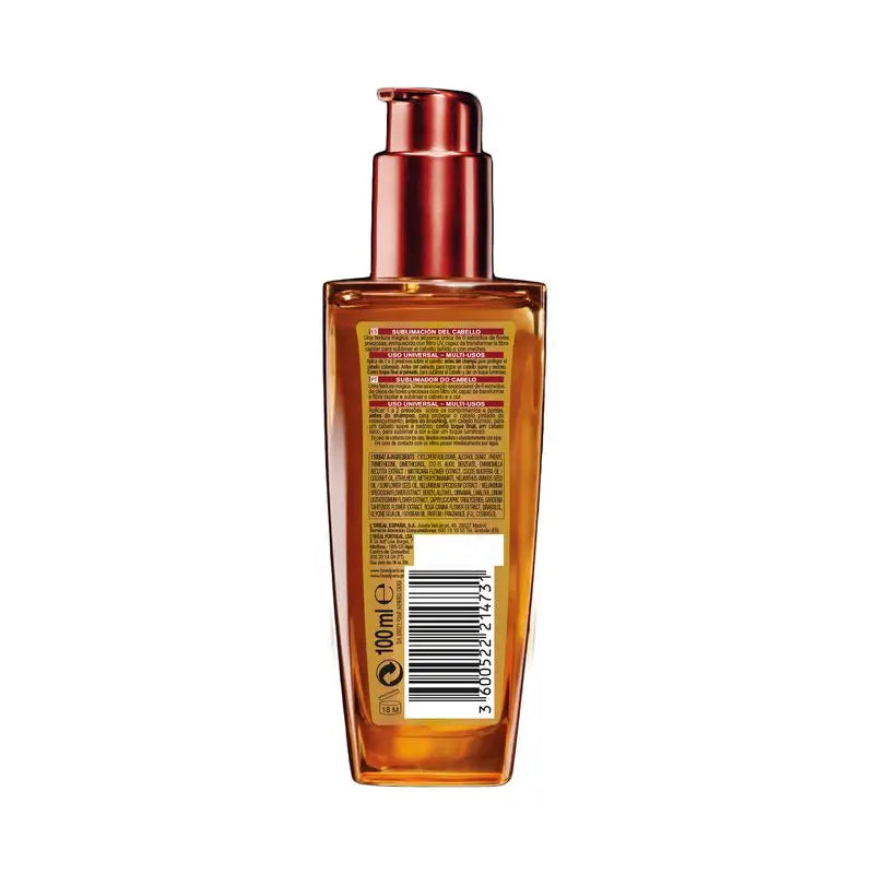 L'Oréal Paris Elvive Colour Live Extraordinary Oil, Traitement à usage universel pour les cheveux colorés 100Ml