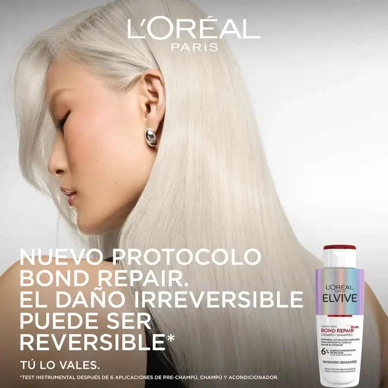 L'Oréal Paris Elvive Bond Repair Plus Shampooing Fortifiant, 200 ml