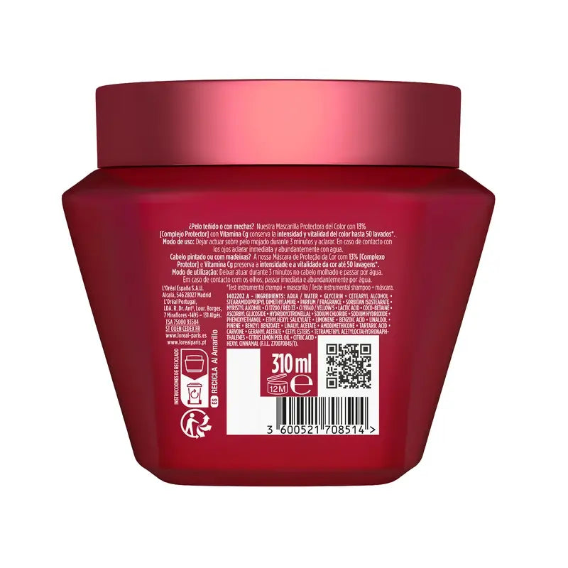 L'Oréal Paris Elvive Color Vive Colour Lock Mask, 310 ml