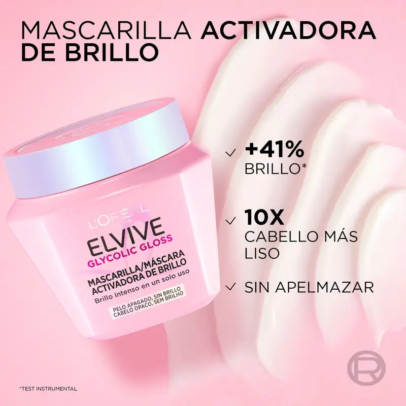 L'Oréal Paris Elvive Glycolic Gloss Shine Activating Mask, 310 ml