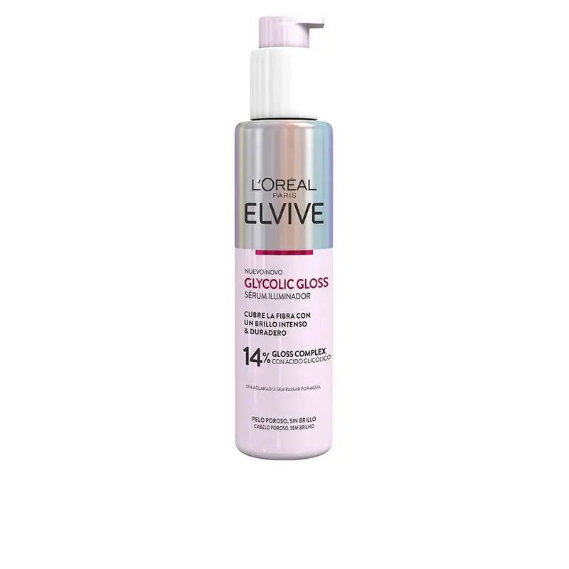 L'Oréal Paris Elvive Glycolic Gloss Serum avec acide glycolique Cheveux doux et brillants