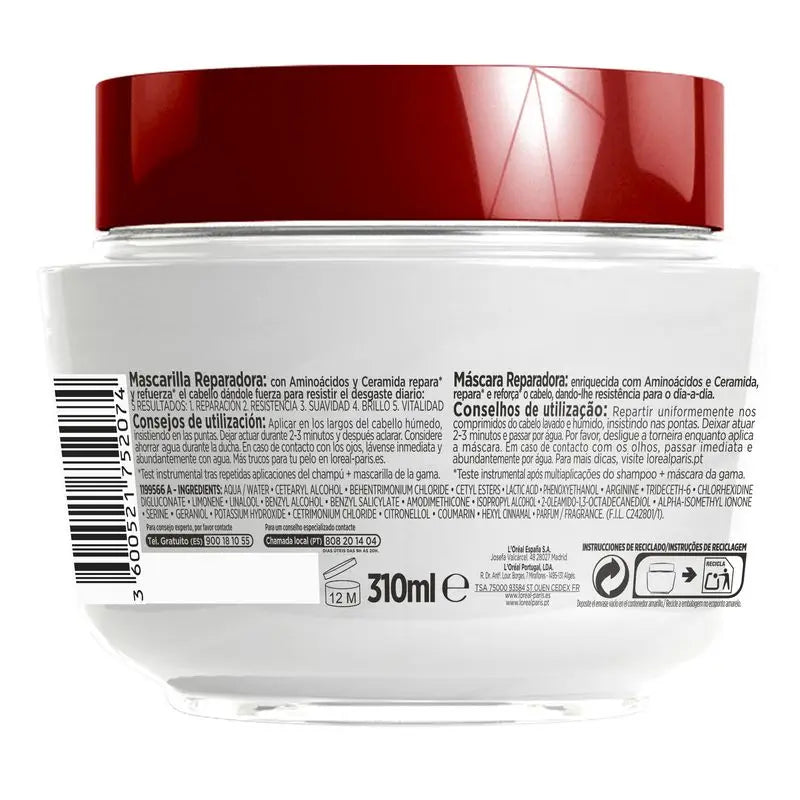 L'Oréal Paris Elvive Total Repair 5 Masque Réparateur pour Cheveux Abîmés 310 Ml