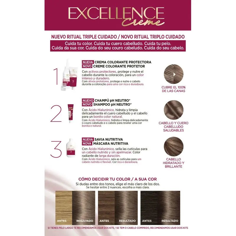 L'Oréal Paris Excellence Creme Permanent Colour - Shade 6.1 Dark Ash Blonde