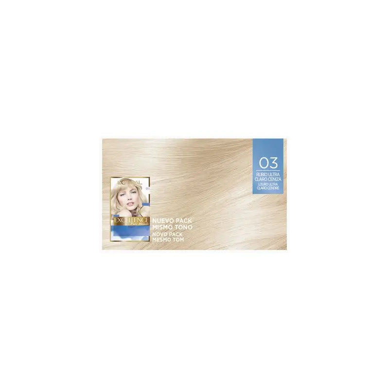 L'Oréal Paris Excellence Pure Blonde Ultra-Lightening - Teinte 03 Blond cendré ultra clair