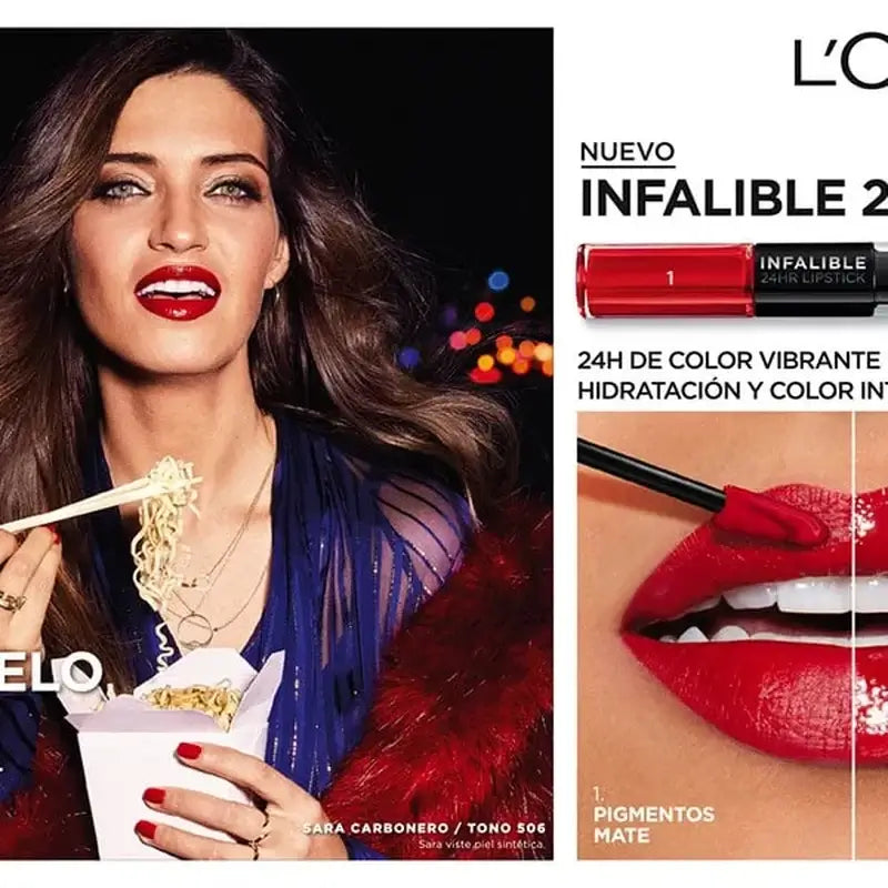 L'Oréal Paris Infallible 24H 506 Rouge à lèvres permanent Infallible Rouge