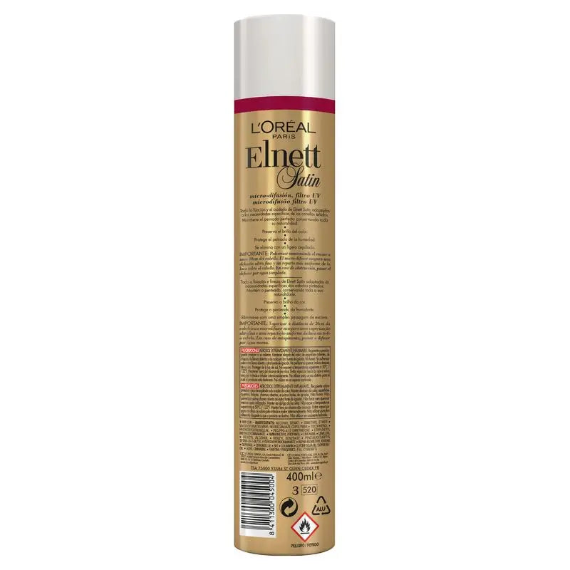 L'Oréal Paris Elnett Strong Hold Hairspray Cheveux colorés 400Ml