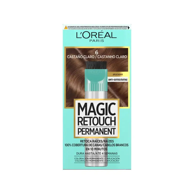 L'Oréal Paris Magic Retouch Permanent - Retouche racines 6 Châtain clair 18 ml