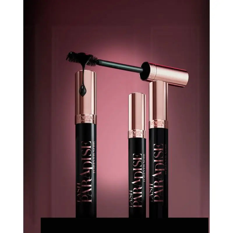 L'Oréal Paris Lash Paradise Mascara : Forever Noir, 30% Blacker Formula