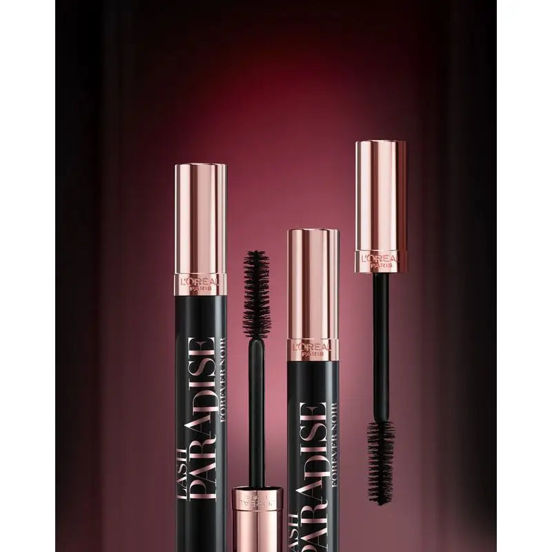 L'Oréal Paris Lash Paradise Mascara : Forever Noir, 30% Blacker Formula