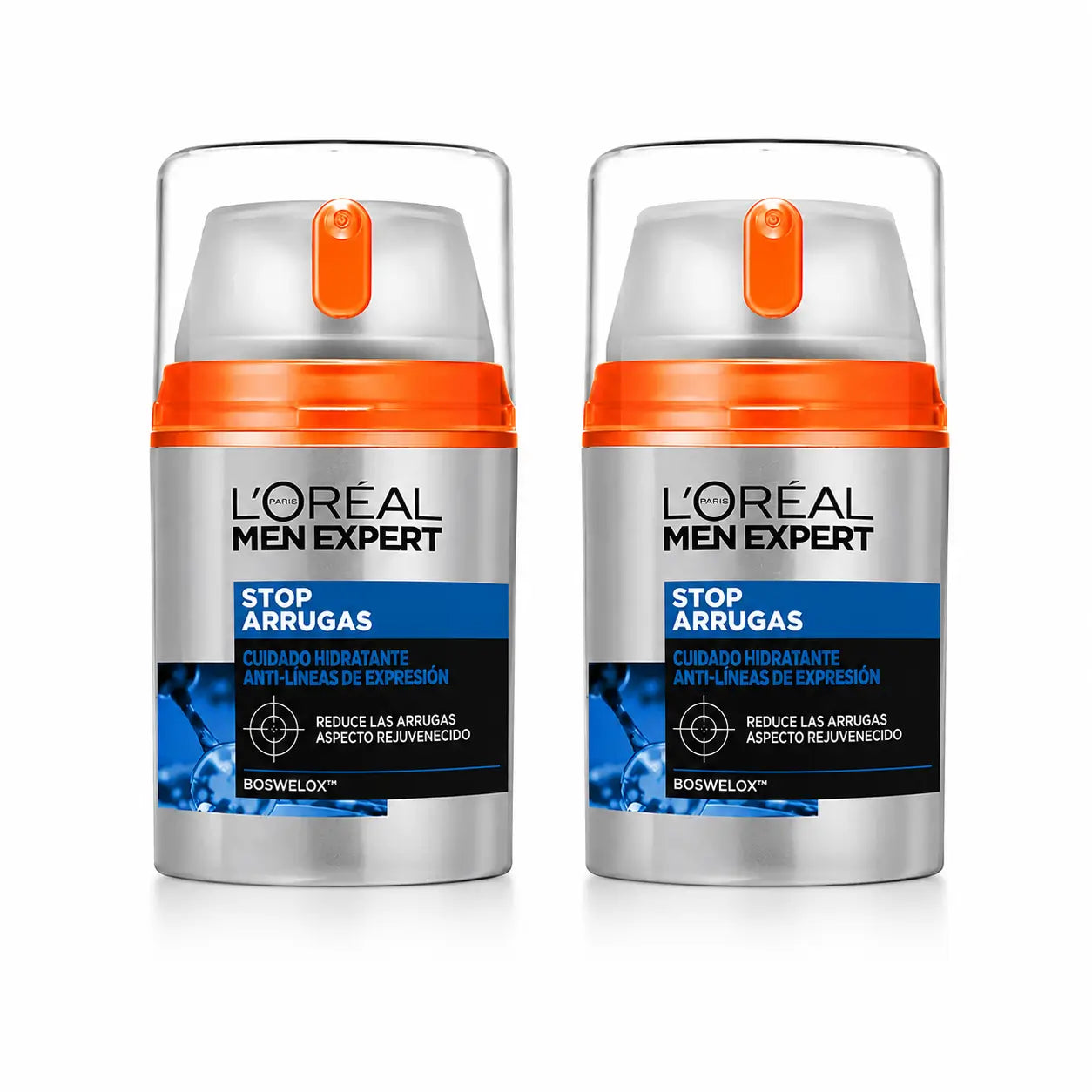 L'Oréal Paris Men Expert Soin Anti-Rides Hydratant Anti-Expression pour Homme 50 Ml , pack 2
