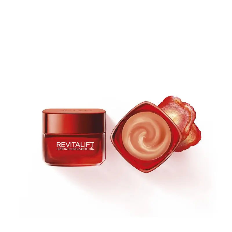 L'Oréal Paris Revitalift Crème de Jour Rouge Energisante - Au Ginseng Rouge - 50 Ml
