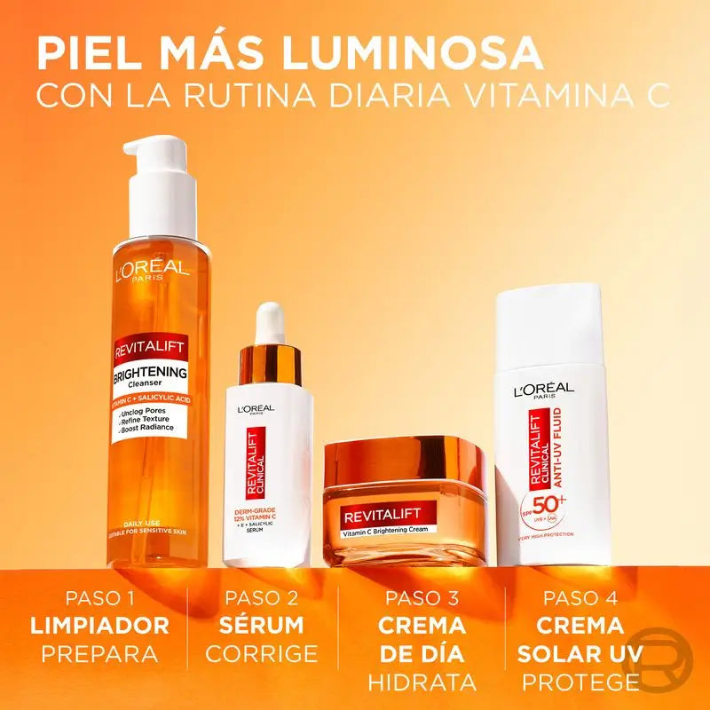 L'Oréal Paris Revitalift Vitamine C Gel Crème Eclaircissant et Réducteur de Pores