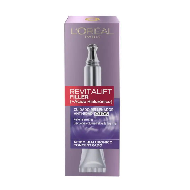 L'Oréal Paris Revitalift Filler Anti-Age Repulpant Contour des Yeux [+Acide Hyaluronique]-15Ml
