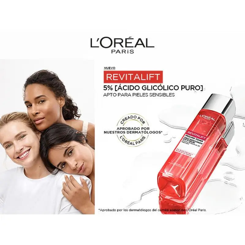 L'Oréal Paris Revitalift Perfecting Toner, extrait de pastèque, peau lisse et éclatante en 30 secondes, 180 ml