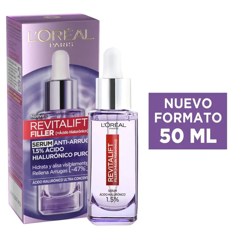 L'Oréal Paris Sérum anti-âge Revitalift Filler (+Acide Hyaluronique Pur) 50Ml