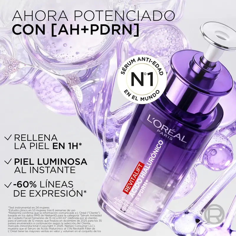 L'Oréal Paris Revitalift Filler Sérum de comblement anti-rides-1,5 % d'acide hyaluronique pur.