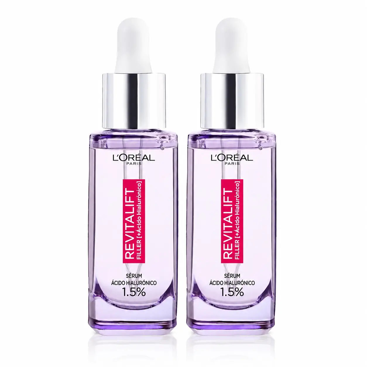 L'Oréal Paris Revitalift Filler Sérum de comblement anti-rides-1,5% Acide Hyaluronique Pur, pack 2