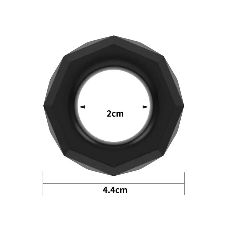 Lovetoy Anneau de pénis Power Plus Noir Modèle 4