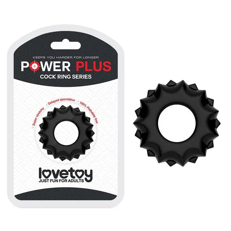 Lovetoy Anneau de pénis Power Plus Noir Modèle 1