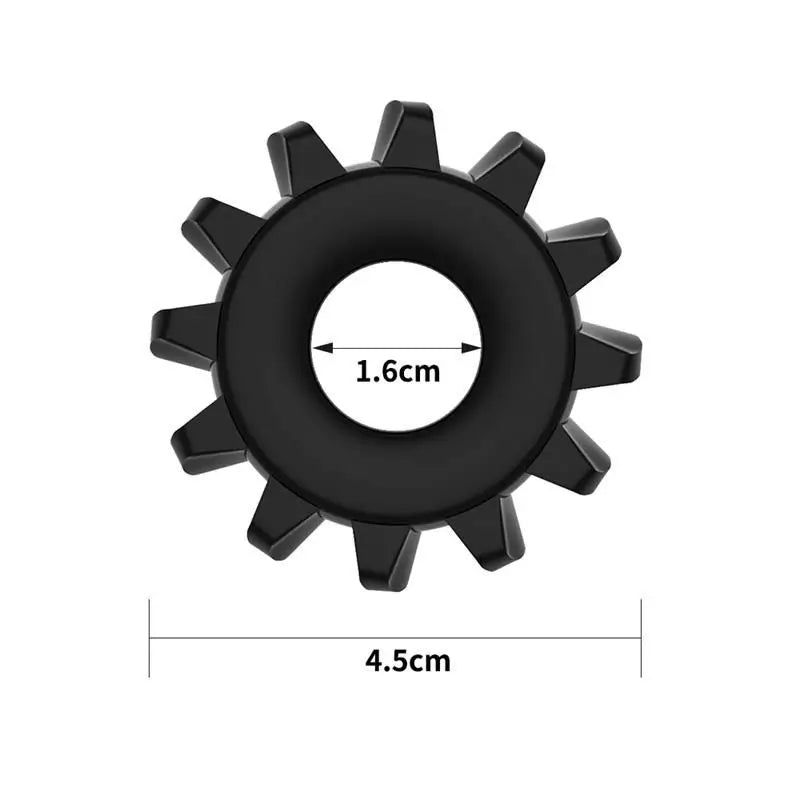 Lovetoy Anneau de pénis Power Plus Noir Modèle 2