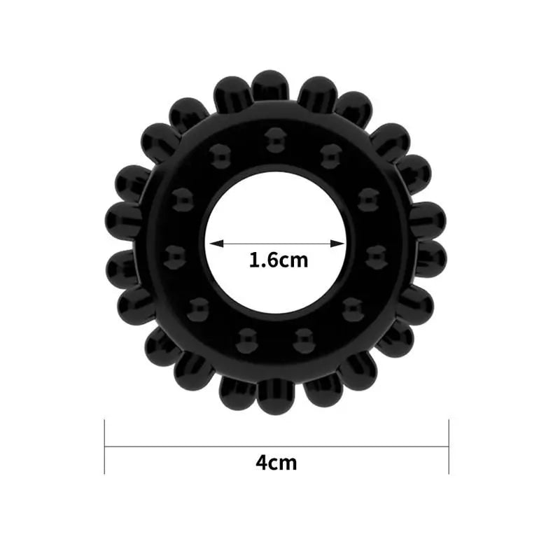 Lovetoy Anneau de pénis Power Plus Noir Modèle 3