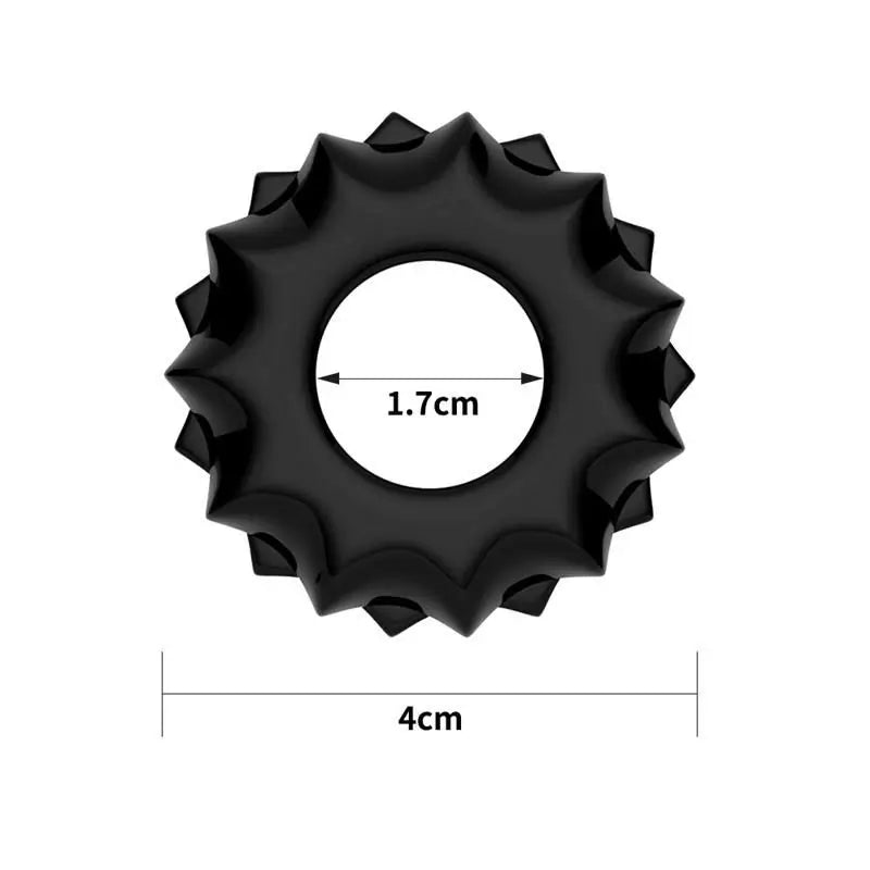 Lovetoy Anneau de pénis Power Plus Noir Modèle 1