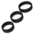 Lovetoy 3 Pack de 3 anneaux de pénis Power Ring noirs